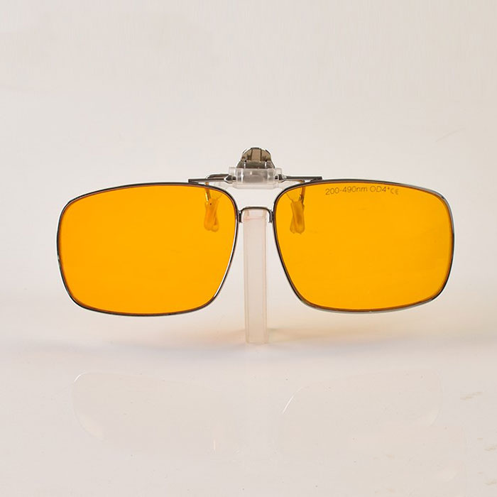 레이저 고글 Myopia Dedicated 190nm~490nm UV Blue Laser Protective Lens Clip VLT 50%